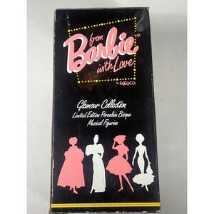 Enesco‎ Barbie from Barbie with Love Glamour Collection Musical Figurine Bride